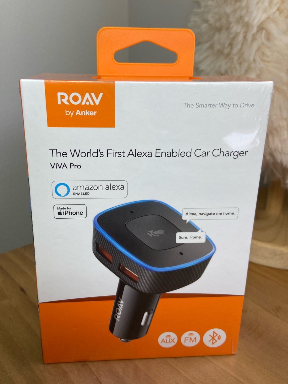 Roav Viva Pro, by Anker, Alexa-Enabled 2-Port USB Car Charger for Navigation +